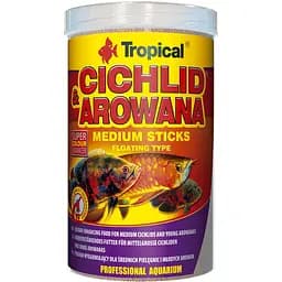 Корм для риб Tropical Cichlid and Arowana Medium Sticks, у вигляді середніх паличок, 360 г
