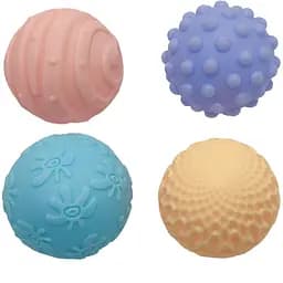 Набор игрушек для ванной Bambi мячики 4 шт. A004 