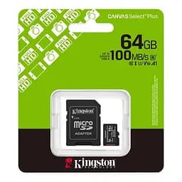 Карта пам'яті 64GB microSDXC Canvas Select Plus Ge n3 100MB/s A1 Card + Adapter SDCS3/64GB