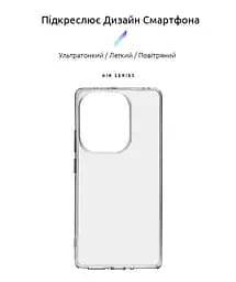 Прозрачный чехол для Xiaomi Redmi Note 13 Pro 4G Poco M6 Pro 4G с защитой камеры, тонкий, силиконовый, бесцветный, ударопрочный, противоударный бампер с закрытой камерой, ArmorStandart (ARM73146) - мініатюра 2