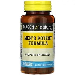 Натуральна добавка Mason Natural Men's Potent Formula, 60 таблеток для чоловіків