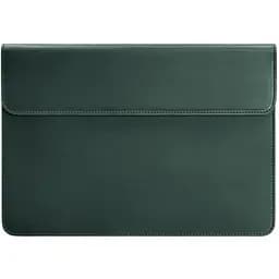 Кожаный чехол-конверт BlankNote на магнитах для ноутбука Универсальный Зеленый Crazy Horse