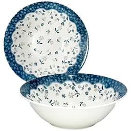 Салатник S&amp;T 500 мл белый с синим (717717-6)