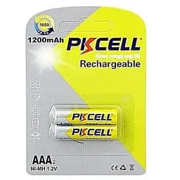 Акумулятор AAA R03 1200mAh 1.2V NiMH Rechargeable Battery, 2шт/бл PkCell (PC/AAA1200-2BR)
