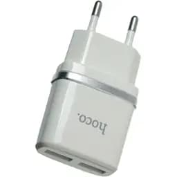 Блок питания Hoco ЦБ-00265590 C12 2USB белый