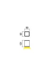 Стельовий світильник BETA PL LED COB 6W IP54 DB 3000K (SQ)(5.1.2) Redo 9456 - мініатюра 2