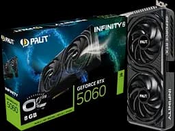 Відеокарта GeForce RTX 5060 8GB Palit Infinity 2 OC (NE75060V19P1-GB2063L)