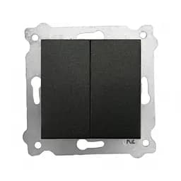 Механізм вимикача EXEN подвійного врізного, чорний