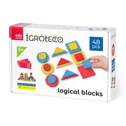 Навчальний набір "Логічні блоки Дьєнеша" Igroteco 900408, 48 деталей