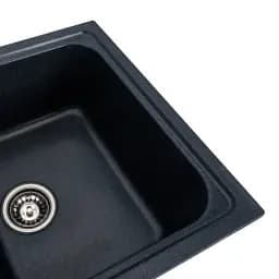 Кухонна мийка Platinum 7950 Equatoria гранітна глянцева з кріпленням 79x50 см антрацит (000035780) - мініатюра 3