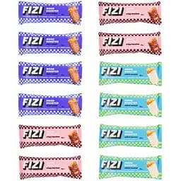 Уцінка. Набір веганських низькокалорійних батончиків Fizi Mood Booster Mix Box 480 г (12 шт. x 40 г) - мініатюра 2