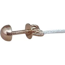 Золотая моносерьга-пуссета Favoritum Шарик. 210147_5/1