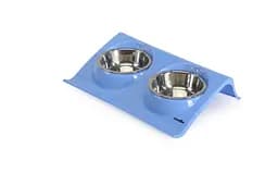 Подвійна миска для собак і котів Camon на підставці, 150 мл, 2 шт