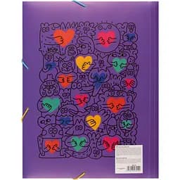 Папка Yes Stand with Ukraine A4 на фиолетовой резинке (492219)