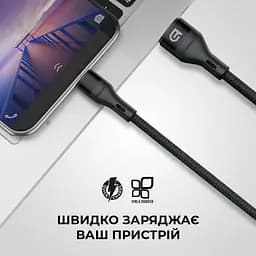 Кабель ArmorStandart AR87 USB to Lightning 3A 1.2m Black (ARM64037) - мініатюра 3