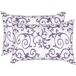 Наволочка Home Line Вензель, бязь, лиловая, 50х70 см, 2 шт. (168964)