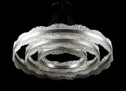 Люстра стельова LED Splendid Ray L83058/800+600+400/3, діаметр 80 см, чорний та сірий, сучасний стиль для дому - мініатюра 5