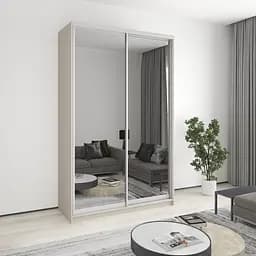 Шкаф-купе двухдверный MebelStar Комбо AL 2 Зеркала 150x60x240 см Кашемир (MBS-4192)