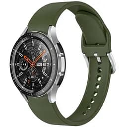 Ремінець для Samsung Galaxy Watch 6 - зелений ширина кріплення 20мм силікон розмір L Watchbands OneLine (WB00S687687686)