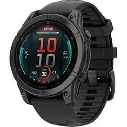 Смарт-часы Garmin Fenix E 47mm AMOLED Slate Gray Steel with Black Silicone Band 010-03025-03/01/13
