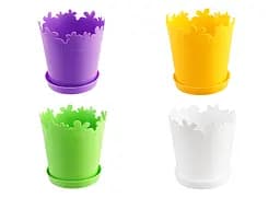 Горшок для цветов ромашка № 2 d17x17, 5 см