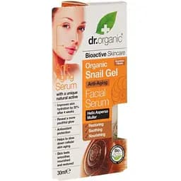 Сироватка для обличчя з екстрактом секрету равлика Dr. Organic Bioactive Skincare Snail Gel Facial Serum 30 мл