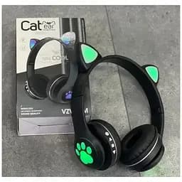 Бездротові дитячі навушники Cat Ear VZV-23M Bluetooth з котячими вушками чорні - мініатюра 4