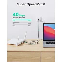 Патч-корд 1м, S/FTP cat 7 RJ-45 COPPER Ugreen (U_80429)