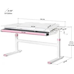 Дитячий стіл Evo-kids TH-360 Lite Pink (TH-360 WG/PN Lite)  - мініатюра 2