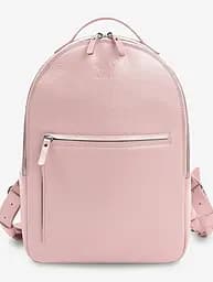 Кожаный рюкзак Groove M розовый зернистый