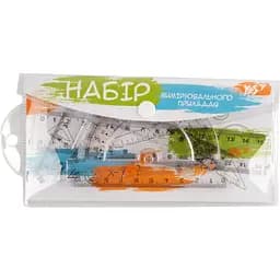 Набор линеек Yes 4 предмета в ПВХ чехле (370512)