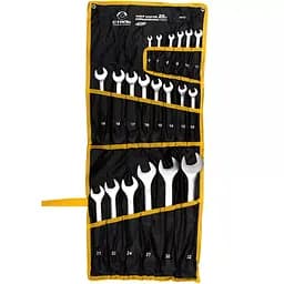 Набор комбинированных ключей Cr-V Satin в чехле 20 шт. 6-32 мм (48473)