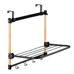 Дверна сушарка Aedesto Minimalism чорний 45 x 30 x 40 см (ARHC2101BB)