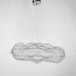 Дизайнерська декоративна срібна люстра-хмаринка LED CLOUD | Арт. MJ 83 CH | Line F - мініатюра 3