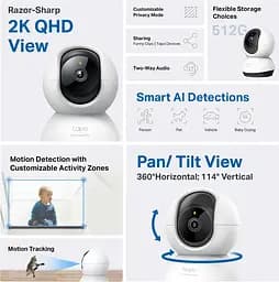 IP-Камера Tapo C220 4MP N300 microSD motion detection TP-Link teh0016037 - мініатюра 8
