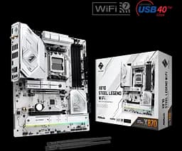Материнська плата ASRock X870 Steel Legend Wi-Fi Socket AM5 (X870 STEEL LEGEND WIFI) - мініатюра 5