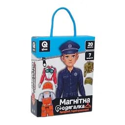 Дитяча магнітна гра "Професії герої сучасності" Qbee QB600-004, 20 магнітів 7 професій