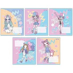 Зошит учнівський 1 Вересня 767205 Різнокольоровий (4823092286338)(SC) 1 шт. в асортименті