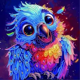 Алмазна мозаїка Веселий папуга BH038 неповна викладка 25х25 см