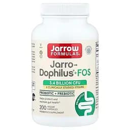 Пробіотики Jarrow Formulas Vegan Jarro-Dophilus Plus FOS, 200 вегакапсул