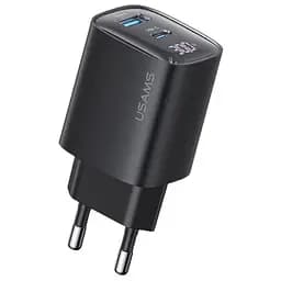 СЗУ Usams US-CC229 GaN Digital Display XC Ser. 30W (1USB-A/1C)