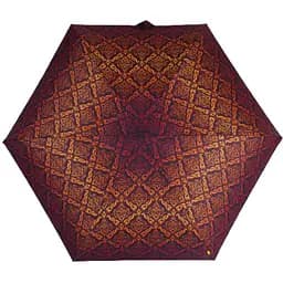 Женский складной зонтик механический Zest 95 см бордовый