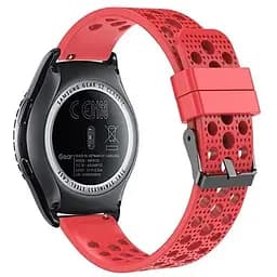 Спортивний ремінець з перфорацією Primo для годинника Samsung Gear S2 Classic SM-R732/RM-735 Red