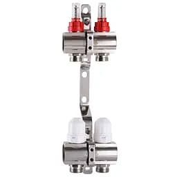 Коллектор с расходомерами, регуляторами и креплением ECO 001D 1″x2 000009825