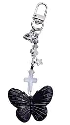 Брелок Милая Бабочка Чёрная Cute Butterfly Black 6 см