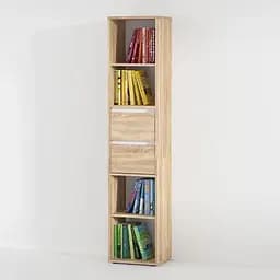 Полиця для книг з висувними ящиками Moreli Forte Alice 1710x362x299 мм Дуб сонома (id27-0000-77-sonoma)