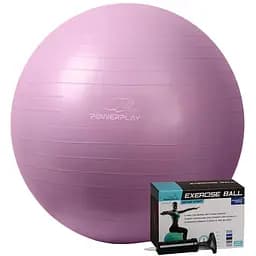 Мяч для фитнеса PowerPlay 4001 с насосом 75 см розовый (10676)
