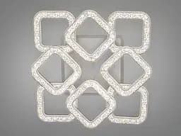 Стельовий світильник LED Diasha S2205/4+4BK, 90W, 6500K, чорний метал, сучасний стиль для дому - мініатюра 4