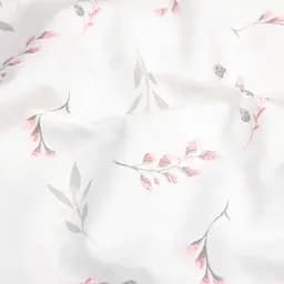 Дитяча постільна білизна в ліжечко PINE BRANCHLETS CS1, рожевий (BudRoseGray_52Grey_140) - мініатюра 8