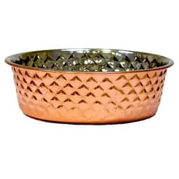 Миска для собак из нержавейки с прорезиненным дном 0,94 л Croci Temple Rame 16,7 см